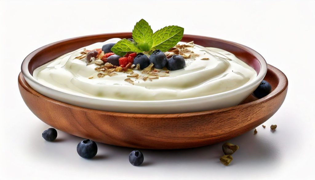 Yogur griego con frutas