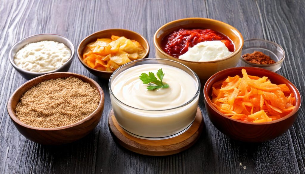 Yogur, Kéfir, Kimchi y chucrut, Miso y tempeh